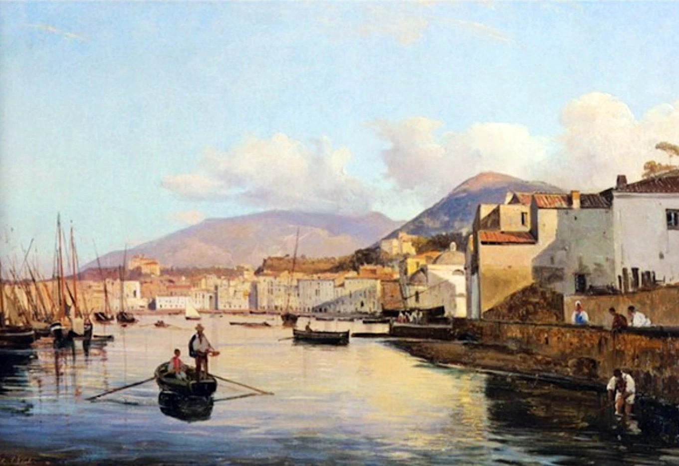 Veduta di Castellammare dai cantieri navali